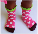 Socks Little Girls Dots/Hearts/Stripes Fashion Crew Socks 6 Pairs Pack, Multi, Small