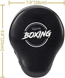 Boxing Curved Focus Punching Mitts- Leatherette Training Hand Pads,Ideal for Karate