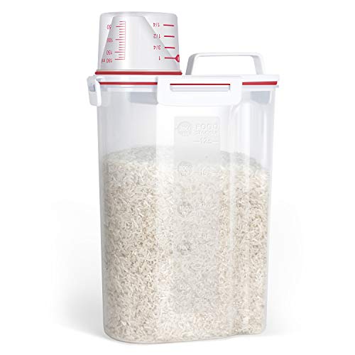 Rice Storage Container 5 Lbs, Small Airtight Dry Food Container for  Kitchen Pantry