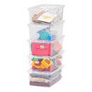 IRIS USA CNL clear Latching Box, 5 Qt, 20 Count