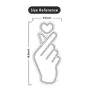Finger Heart Neon Signs - Premium K-Pop Heart Hand Led Sign - Pink & Warm White