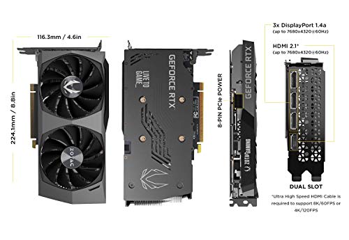 ZOTAC Gaming GeForce RTX 3060 Twin Edge OC 12GB GDDR6 192-bit 15 Gbps