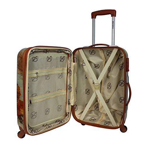 World Traveler Europe 2-Piece Carry-On Spinner Luggage Set