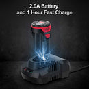 Cordless Electric Ratchet Wrench, 3/8" 50N.m (37 Ft-lbs) 12V Power Ratchet Wrench