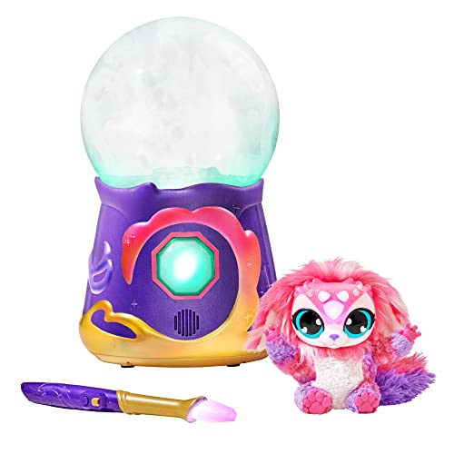 Magic Mixies Magical Misting Crystal Ball with Interactive 8 inch Pink Plush Toy