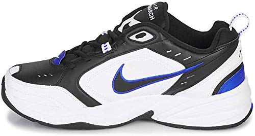 Nike Men's Air Monarch IV Cross Trainer, Black/Black-White-Racer Blue