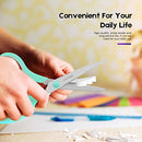 8" Multipurpose Scissors Bulk Ultra Sharp Shears, Comfort-Grip Sturdy Scissors , 3-Pack, Mint, Grey, Purple