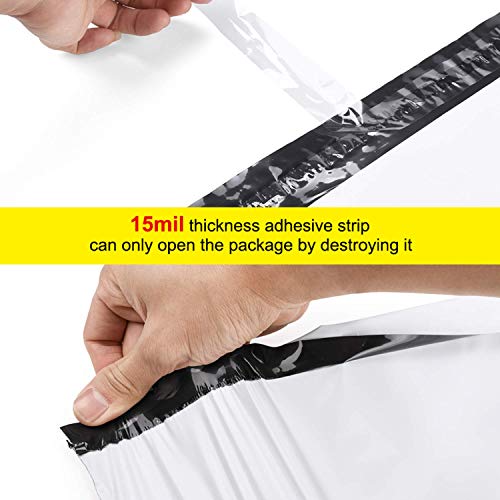 200 Pack 6x9 White Poly Mailer Envelopes Shipping Bags with Self Adhesive, Waterproof and Tear-Proof Postal Bags