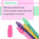 Mr. Pen Pencil Top Erasers, Cap Erasers, 120 Pack