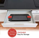 Baking Sheets for Oven Nonstick Cookie Sheet Set - 3 Piece Steel Bakeware Set