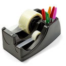 Recycled 2-in-1 Heavy Duty Tape Dispenser, 1" and 3" Cores, Black