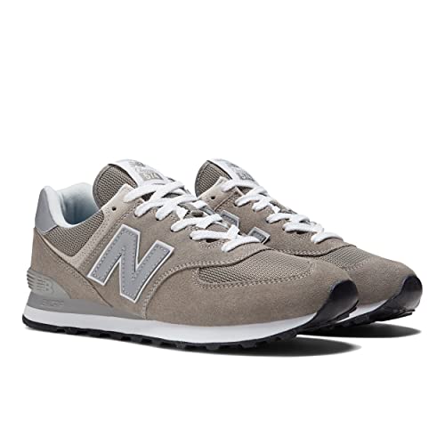 New Balance Men's 574 Core Sneaker, Grey/White, 11