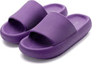 Slippers for Women Lightweight EVA Open Toe Soft Shower Slides  Female Purple