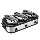 Commercial Stainless Steel 3x2.5QT Triple Slow Cooker