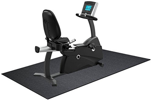 High Density Treadmill Exercise Bike Equipment Mat, 3 x 6.5-ft, Regular, Color-Black