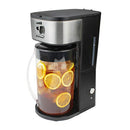 Iced Tea and Coffee Maker with 64 Ounce Pitcher, Black