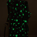 Glow in The Dark Throw Blanket 50 x 60 Inches, Galaxy Stars Pattern Blanket