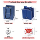 Preserved Rose Valentines Day Gifts for Girlfriend Mom Women with I Love You Necklace