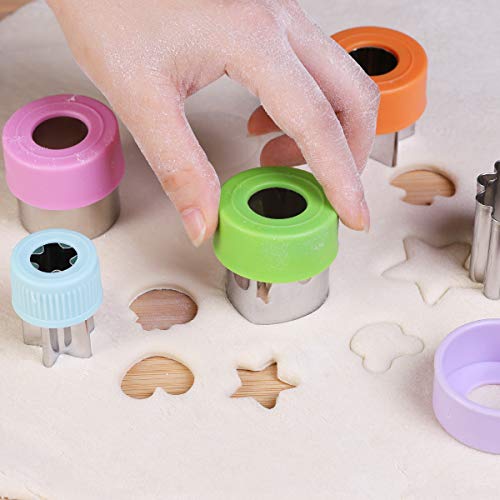Vegetable Cutters Shapes Set, 20pcs Stainless Steel Mini Cookie Cutters, Vegetable