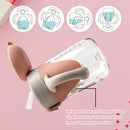 Baby Sippy Cup with Weighted Straw,Transition Bottle for 1 Year Old,Spill-Proof Toddlers Cup with Handle,Appropriate for Infant Older 6-12 Months,8oz(Apricot)