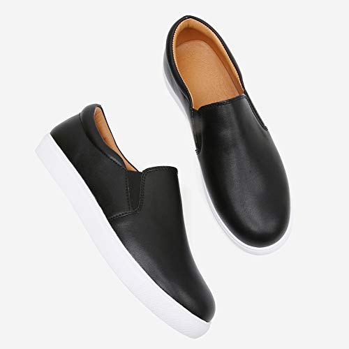 Women Loafers Classic Leather Slip On Shoes