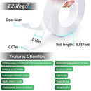 Double Sided Tape Heavy Duty, Multipurpose Removable Mounting Tape Adhesive Grip