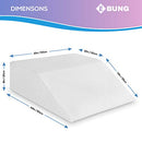 Leg Elevation Pillow - with Memory Foam Top, High-Density Leg Rest Elevating Foam