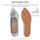 Women Ballet Flats Rhinestone Wedding Ballerina Shoes Foldable Sparkly Comfort Slip on