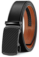 Ratchet Belt for men - Mens Belt Leather 1 3/8" for Casual Jeans - Micro Adjustable Belt