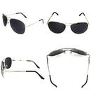 Premium Military Style Classic Aviator Sunglasses, Polarized, 100% UV Protection