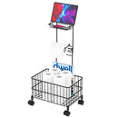 Toilet Paper Holder Stand with Shelf, Free Standing Toilet Paper Holder with Dispenser