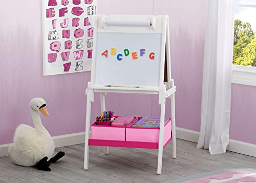 Delta Children MySize Kids Double-Sided Storage Easel -Ideal for Arts & Crafts