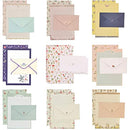 81pcs Stationary Paper and Envelopes Set, Contain 54 stationery paper and 27 envelopes