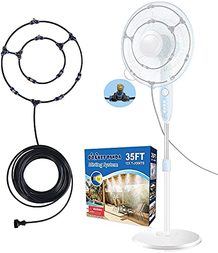 Misting Fans for Outside Patio, 35FT Misting Hose, Mister Fan Outdoor for Cooling,