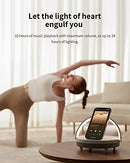 Music Bedside Lamp with Wireless Charger, 4 in 1 Touch Lamp, Portable Bluetooth Speaker