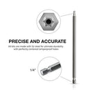 Neiko 10224A Extra Long Security Power Bit Set, 32 Piece | 1/4" Shank, 6" Length