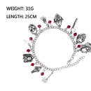 Halloween Scary Charm Bracelet Horror Ghost Jewelry Gift for Movie Fans