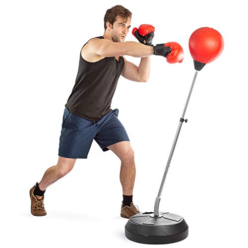 Punching Boxing Bag with Stand, for Kids & Adults, Height Adjustable