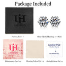 Cubic Zirconia Earrings Studs for Women, 6 Pairs Hypoallergenic 316L Stainless Steel Stud