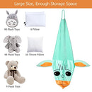 Stuffed Animal Toys Storage Kids Bean Bag Chairs Cover Large Size 24 x 24 Inch