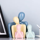 Family of 4 Figurines- Modern Abstract Figure Home Art Decon Sculpture Decor