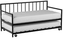 Twin Daybed and Trundle Set / Premium Steel Slat Support / Daybed