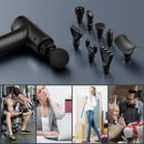 Massage Gun Deep Tissue, Handheld Electric Muscle Massager, High Intensity Percussion Massage Device for Pain Relief with 9 Attachments & 30 Speed(Black)