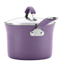 Rachael Ray Cucina Nonstick Cookware Pots and Pans Set, 12 Piece, Lavender