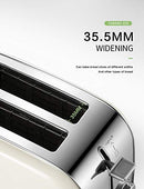2 Slice Toaster with 7 Bread Shade Settings and Warming Rack