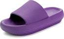 Slippers for Women Lightweight EVA Open Toe Soft Shower Slides  Female Purple