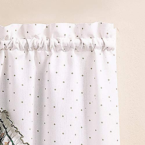 Cottage Ivy Country Curtain Tier And Swag Set, Multi, 56-Inch X 36-Inch