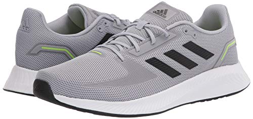 adidas Men's Runfalcon 2.0 Running Shoe, Halo Silver/Black/White