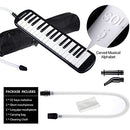 32 Keys Double Tubes Mouthpiece Air Piano Keyboard with Carrying Bag 32 Keys
