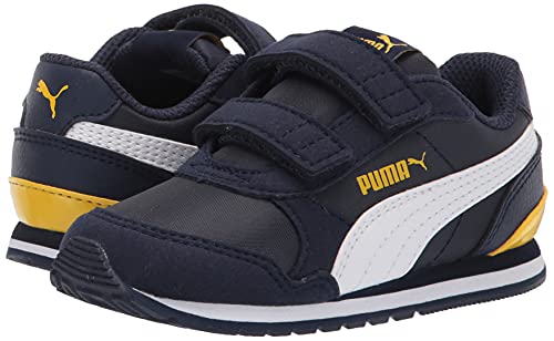 PUMA unisex child St Runner 2 Nl V Sneaker, Peacoat-puma White-dandelion